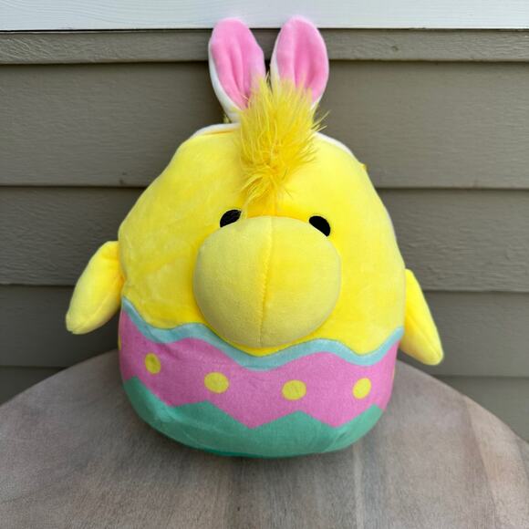 Squishmallows 8" Easter Peanuts Woodstock in Easter Egg with Ears Pastel New - Picture 1 of 11